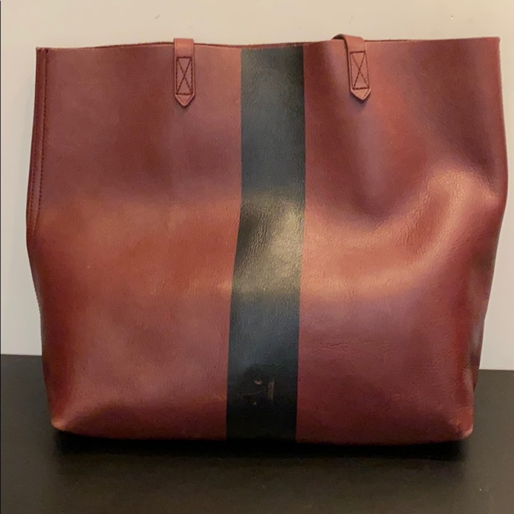 Madewell Cabernet Paintstripe Transport Bag